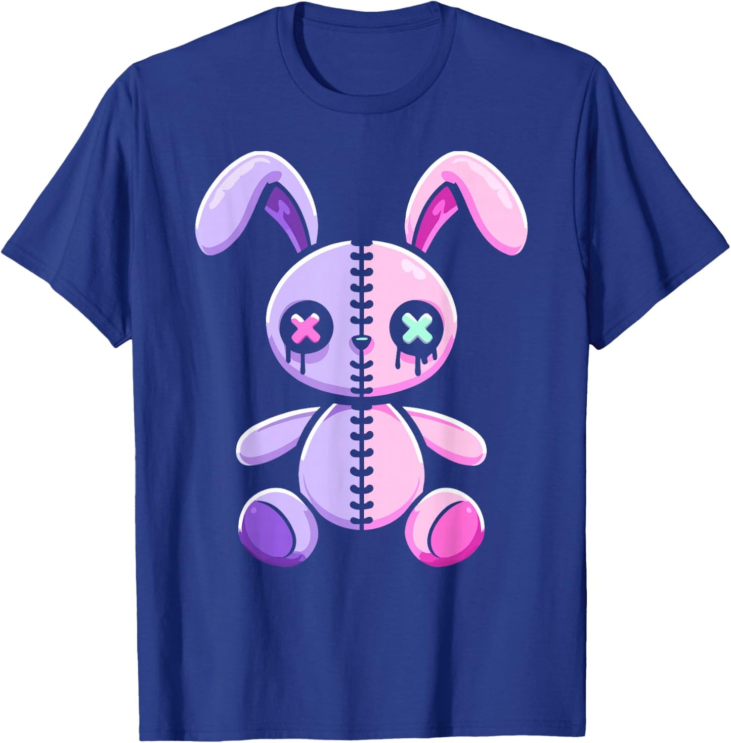 Pastel Goth Bunny Rabbit Cute Gothic Menhera Kawaii Pink Alt T-Shirt - T-Shirt | Royal