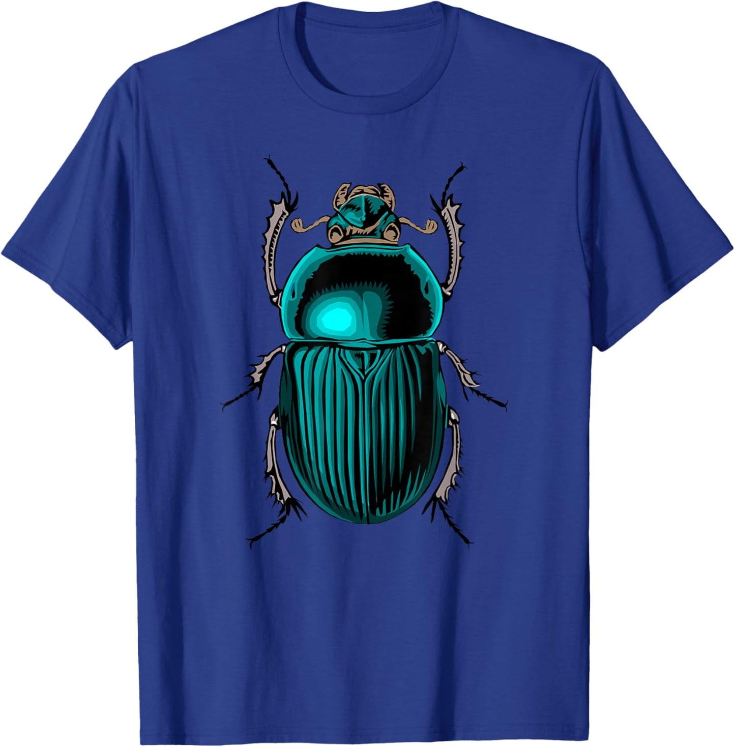 Scarab Beetle Shiny Blue Green Beetle Shirt T-Shirt - T-Shirt | Royal
