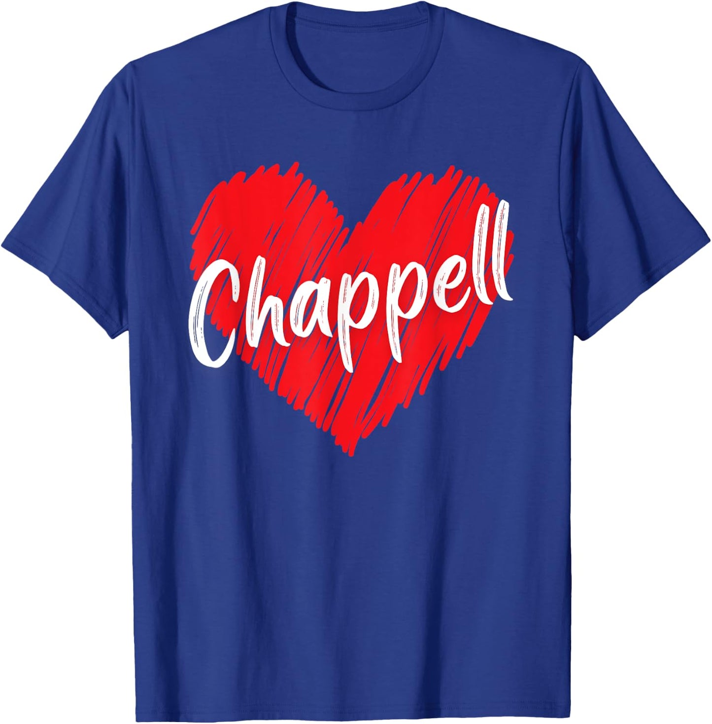 Chappell Personalized Name I Love Chappell Heart Vintage T-Shirt - T-Shirt | Royal