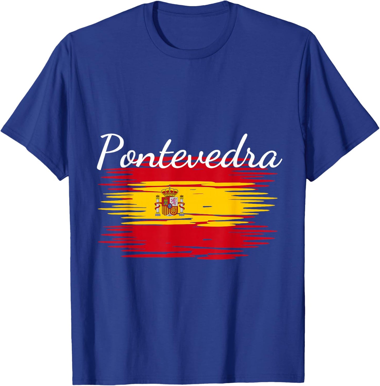 Pontevedra Spain Flag Espana Espanol Matching Spanish T-Shirt - T-Shirt | Royal