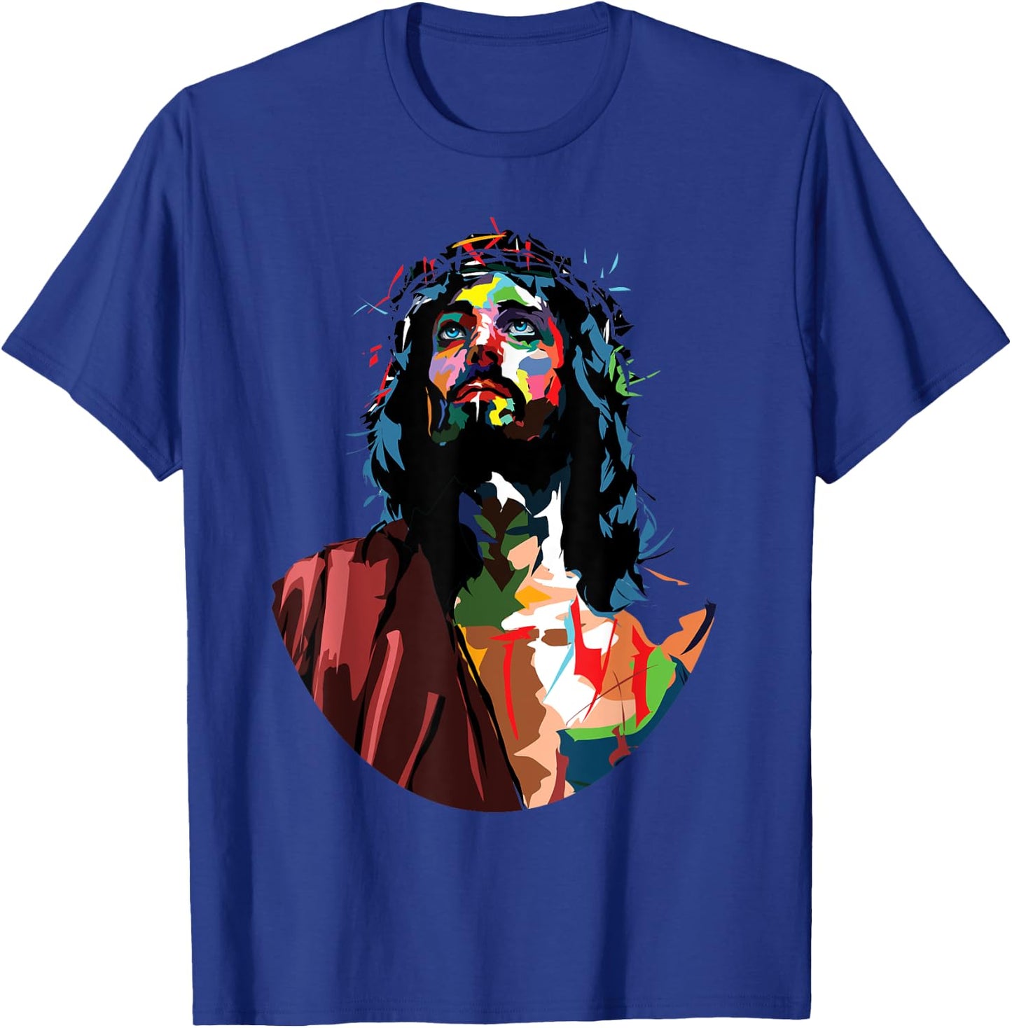 Vintage Got King Jesus Christ Sweet Face Image T-Shirt - T-Shirt | Royal
