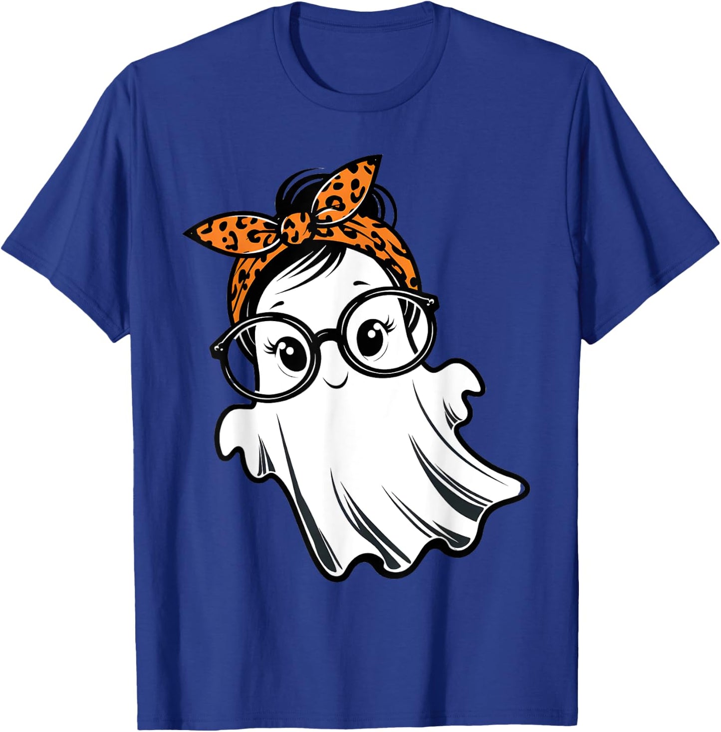 Halloween Ghost Glasses Girl Ghost Costume Eyeglass Women T-Shirt - T-Shirt | Royal