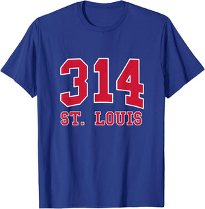 St. Louis Area Code 314 - Hometown Pride - Classic T-Shirt - T-Shirt | Royal
