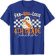 Fab Boo Lous 4th Grade Teacher Retro Ghost Spooky Halloween T-Shirt - T-Shirt | Royal