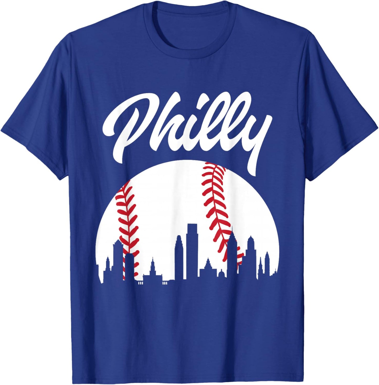 Baseball Player Philly Philadelphia City Pennsylvania Gift T-Shirt - T-Shirt | Royal