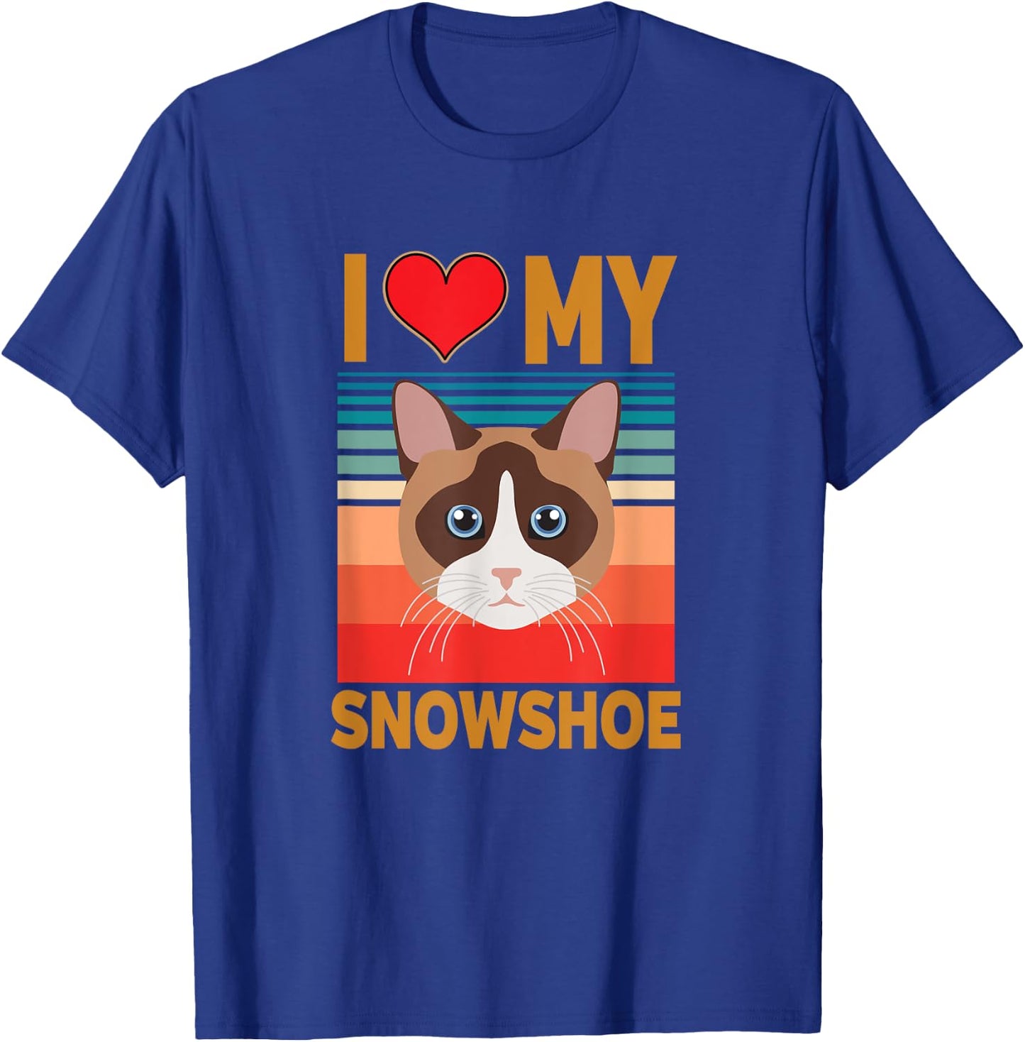 Snowshoe Siamese Cat T-Shirt - T-Shirt | Royal