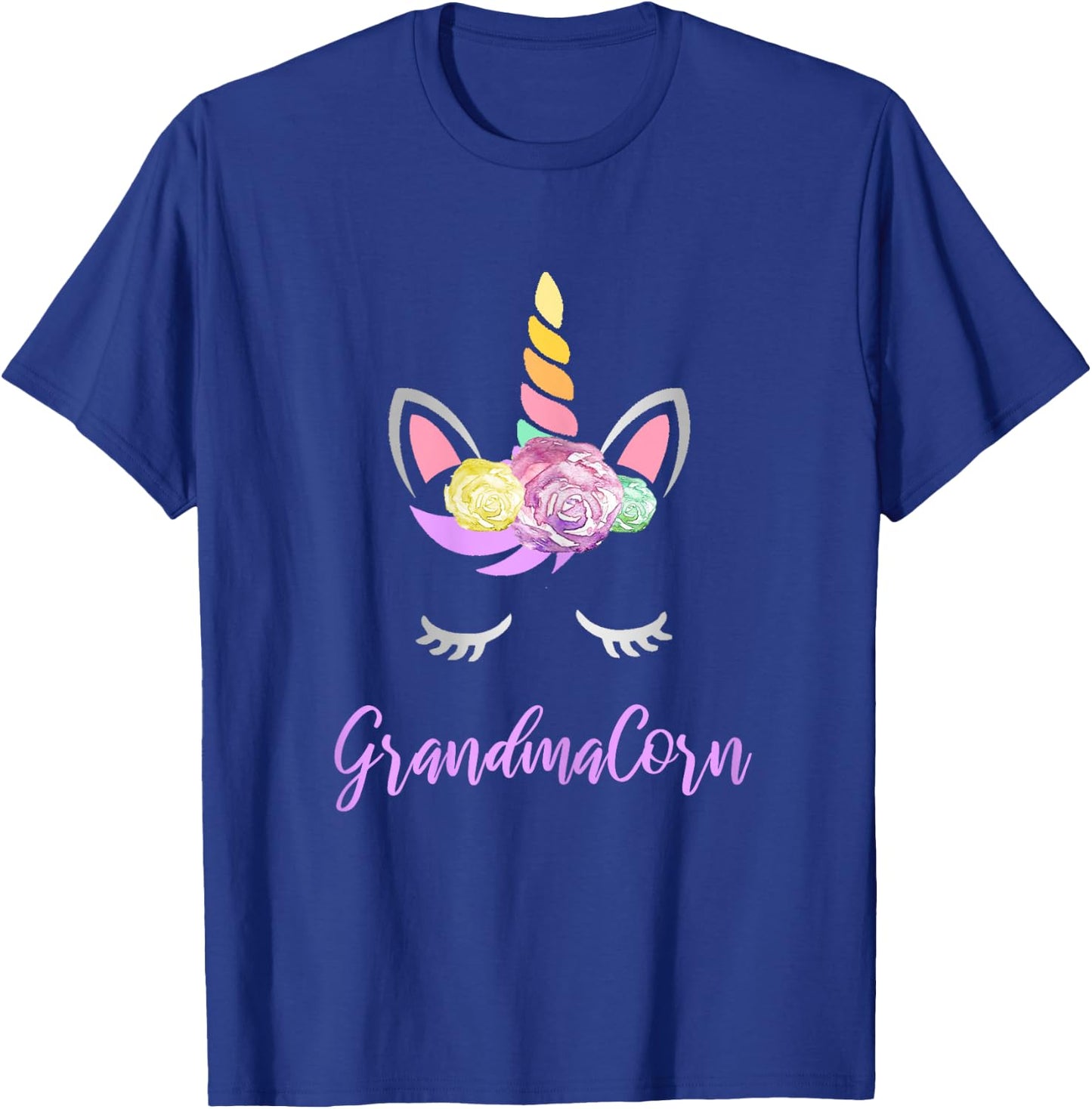 Grandmacorn Unicorn Grandma of the Birthday Girl T-Shirt - T-Shirt | Royal