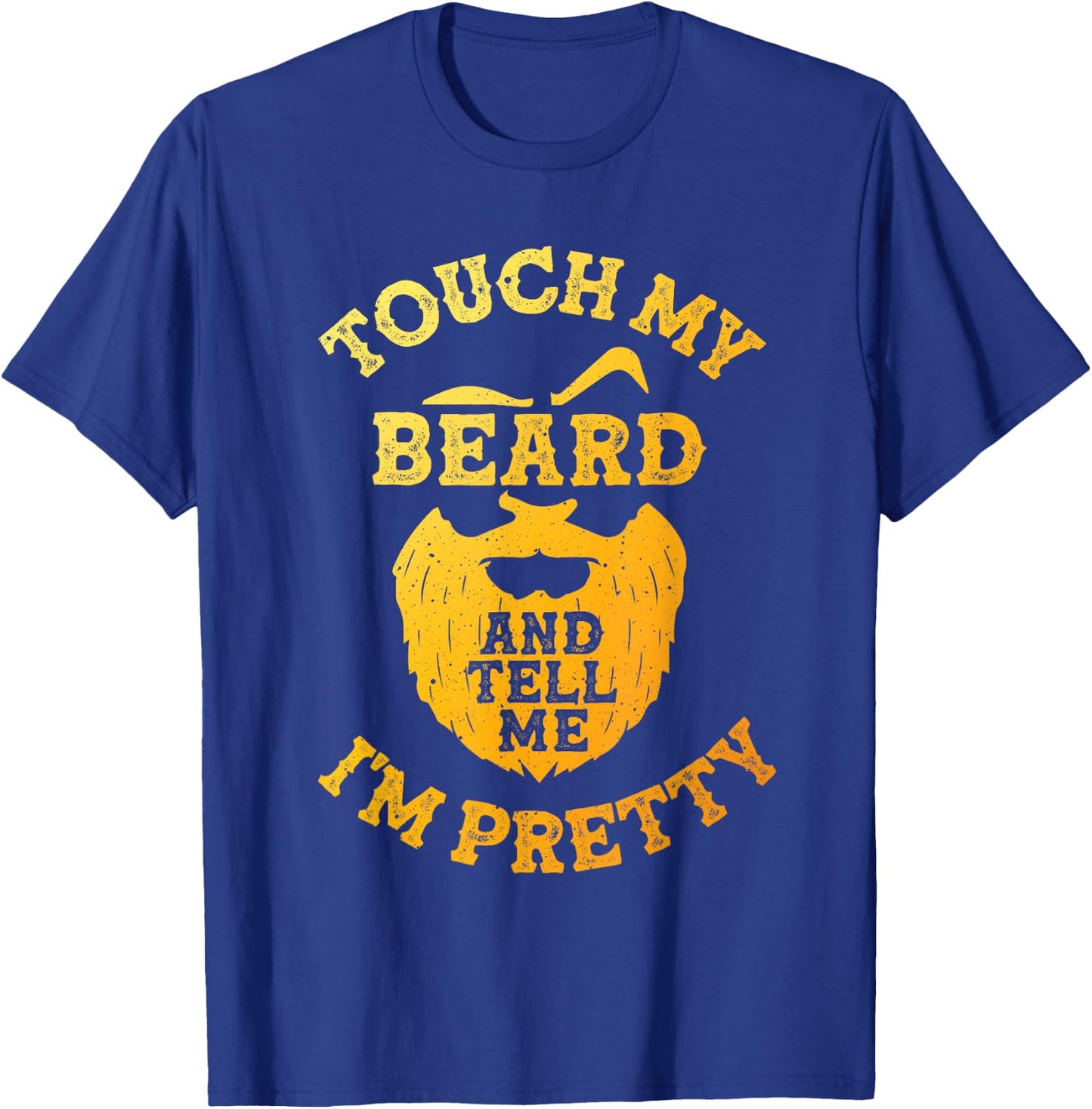 Funny Beard Design Dad Bearded Men Beard Lover T-Shirt - T-Shirt | Royal