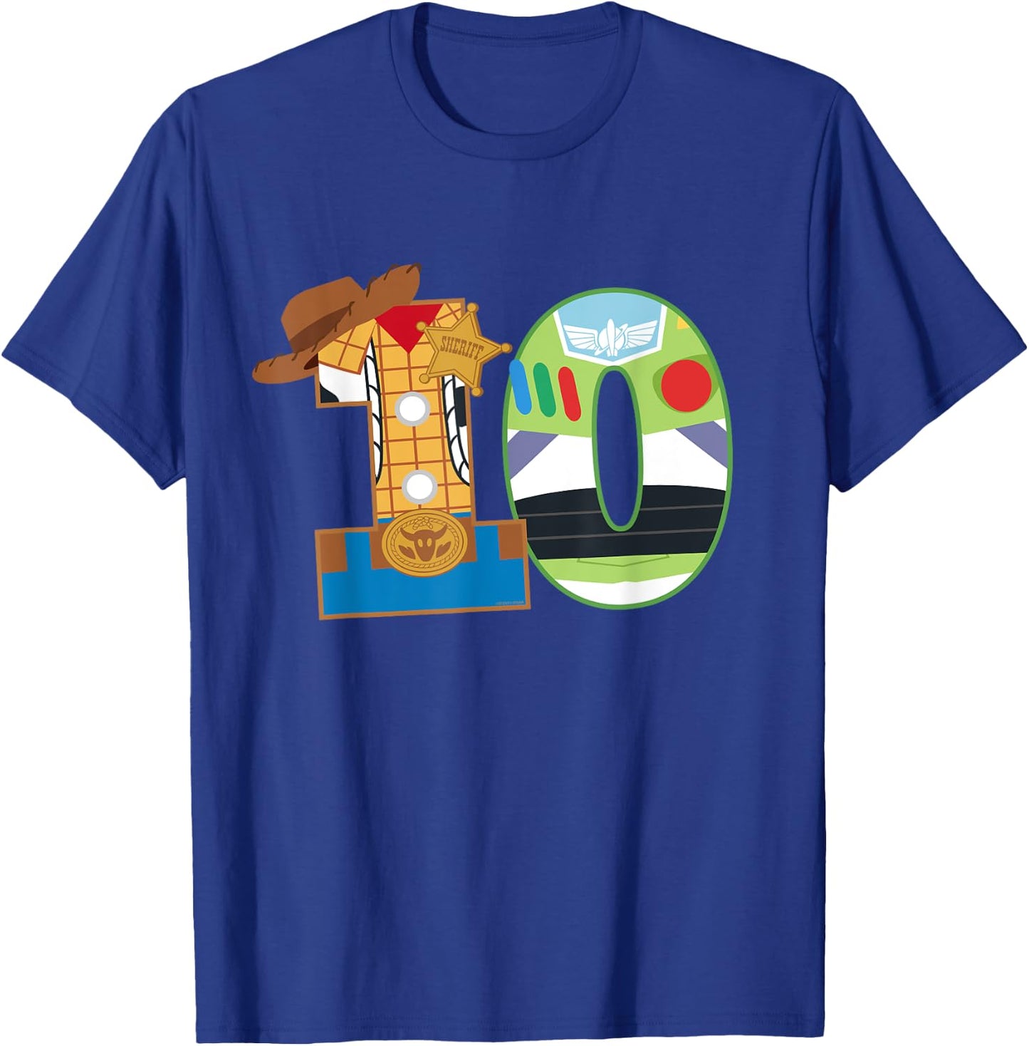 Disney and Pixar’s Toy Story Tenth Birthday 10 Years Old T-Shirt - T-Shirt | Royal