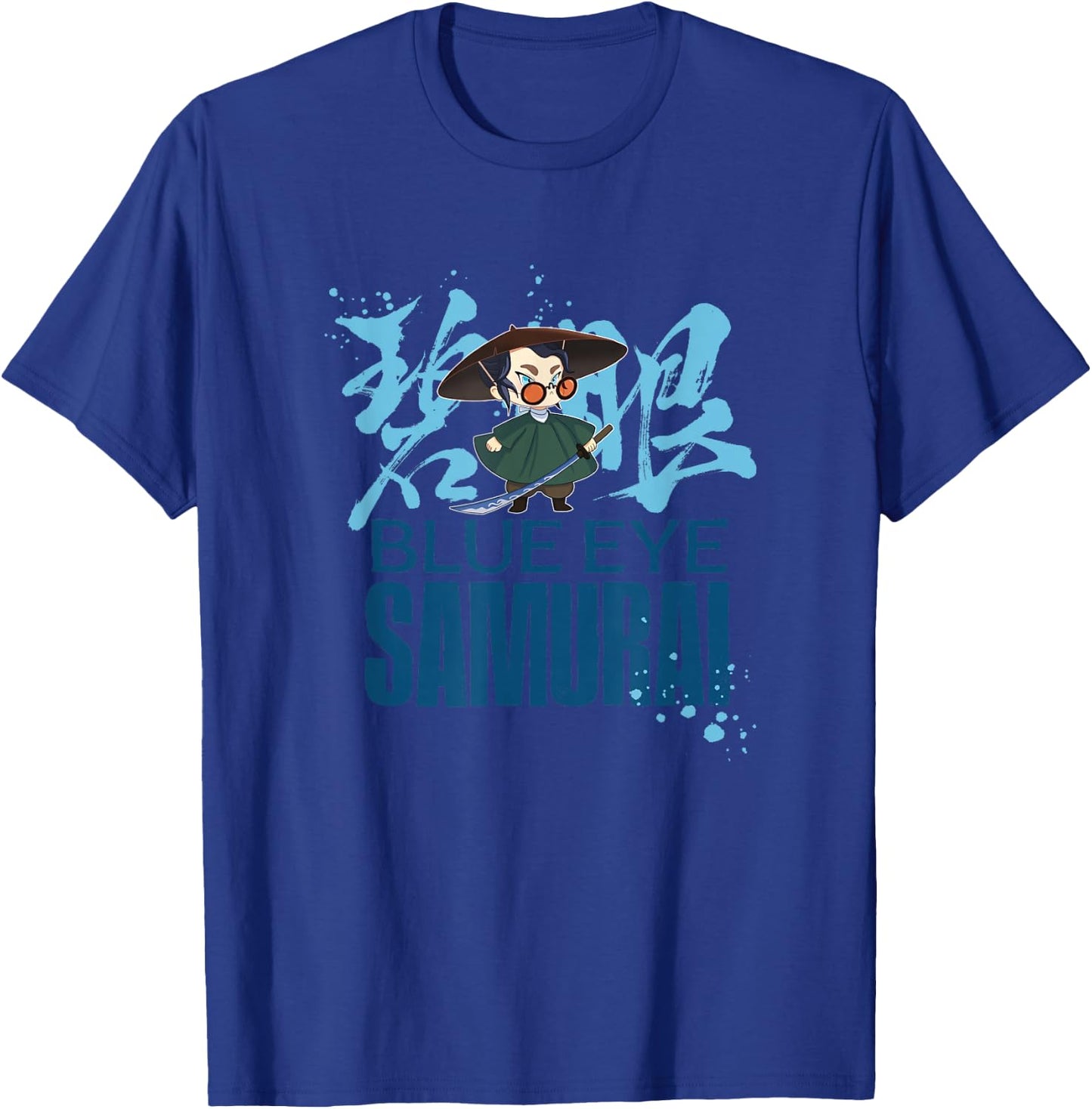 Netflix Blue Eye Samurai Chibi Mizu Kanji Portrait T-Shirt - T-Shirt | Royal