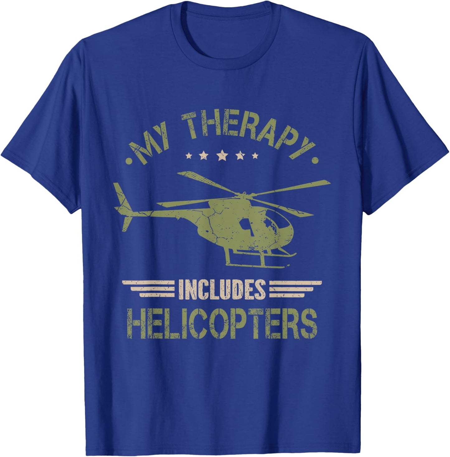 Helicopter Pilot Funny T-Shirt - T-Shirt | Royal