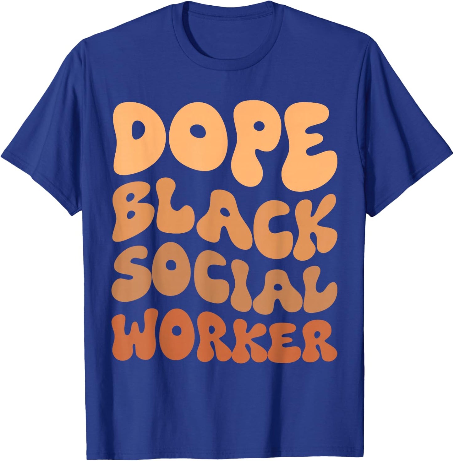 Black History Month Black Social Worker Social Work Month T-Shirt - T-Shirt | Royal