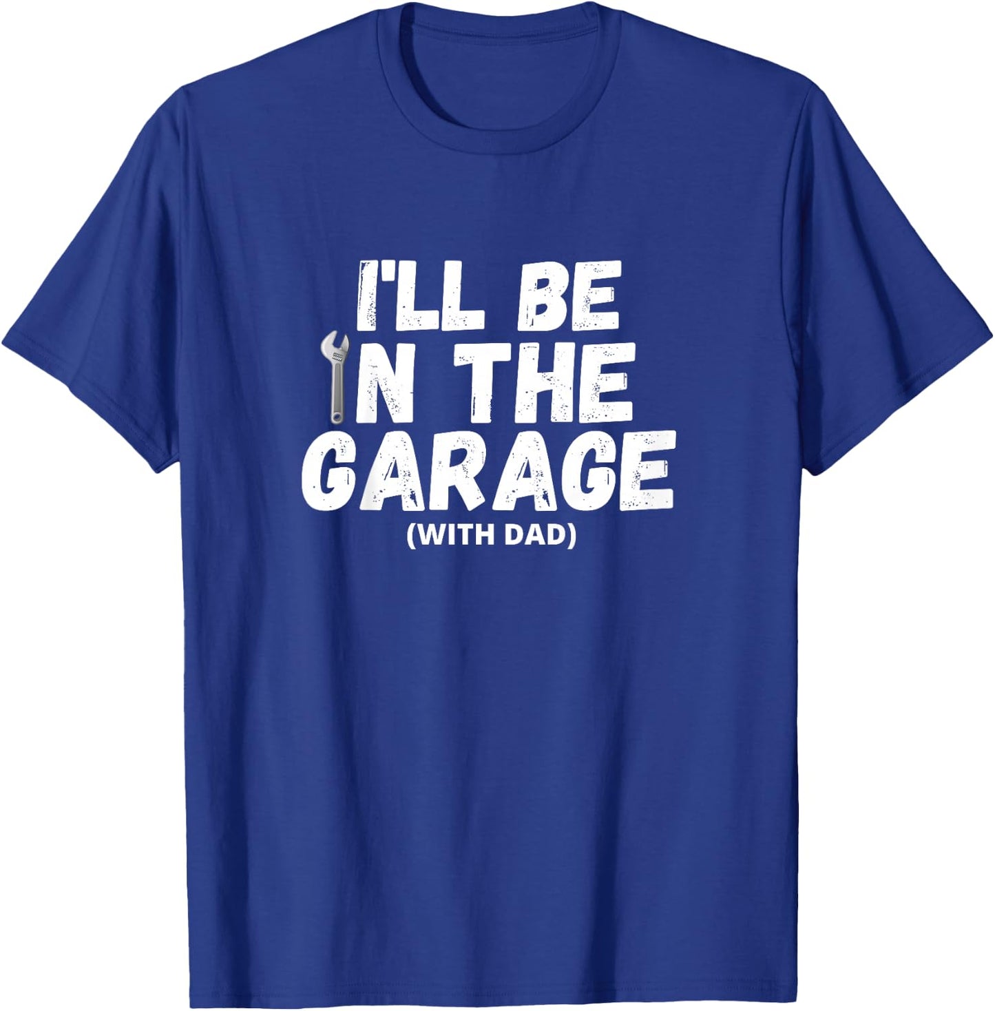 Kids Fun Cool Car Mechanic Working With Dad Handyman Helper T-Shirt - T-Shirt | Royal