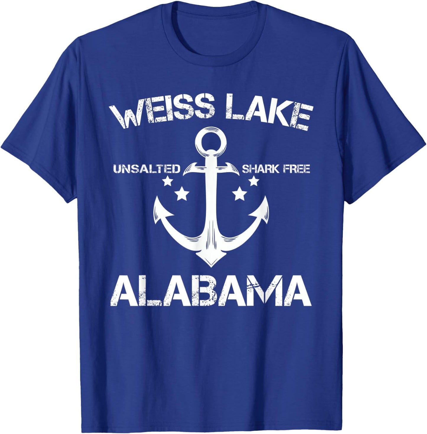 WEISS LAKE ALABAMA Funny Fishing Camping Summer Gift Men Women Kids T-Shirt - T-Shirt | Royal
