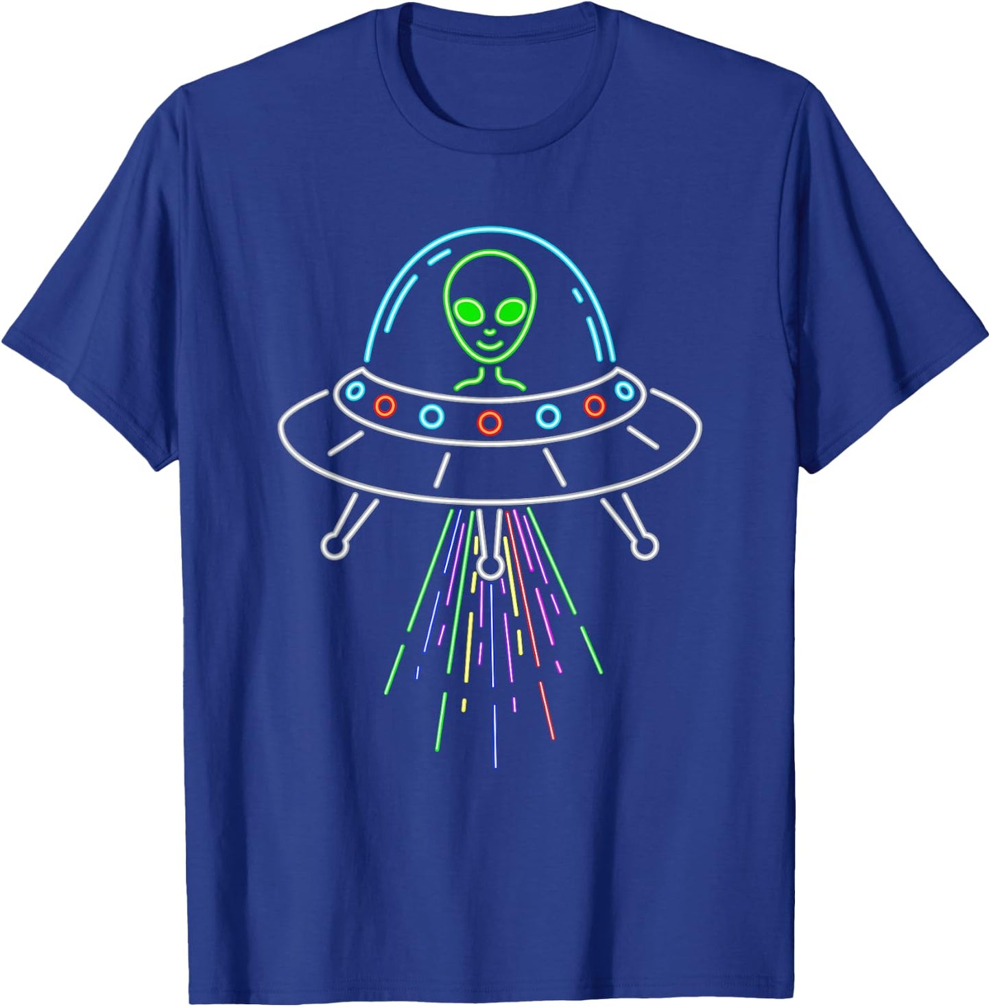 Alien Abduction UFO Alien T-Shirt - T-Shirt | Royal