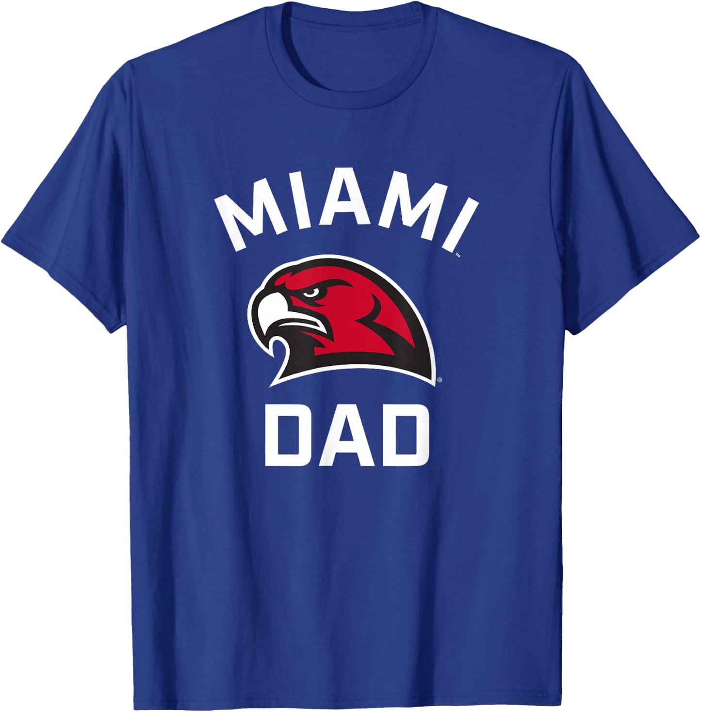 Miami University Ohio Redhawks Arched Dad T-Shirt - T-Shirt | Royal