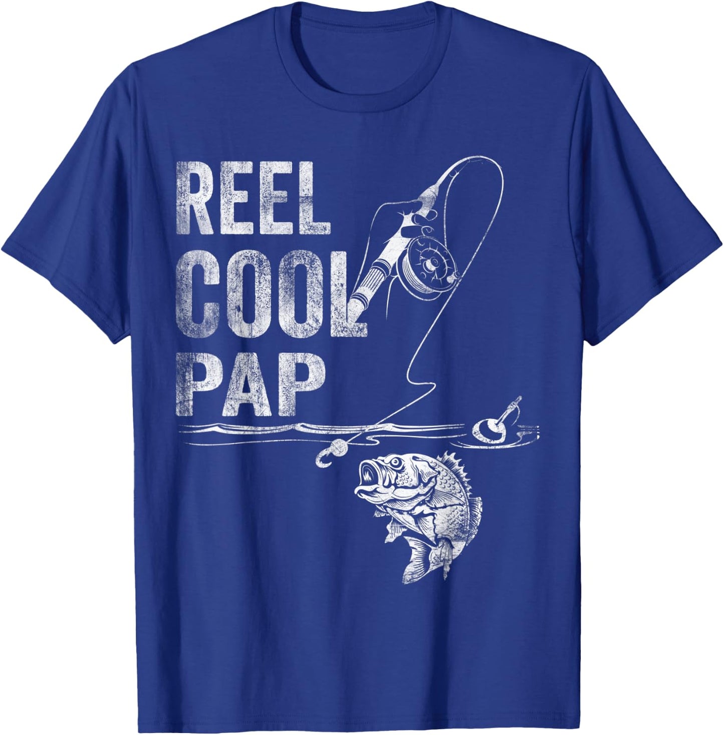 Reel Cool Pap Fish Fishing Shirt Father's Day Gift T-Shirt - T-Shirt | Royal