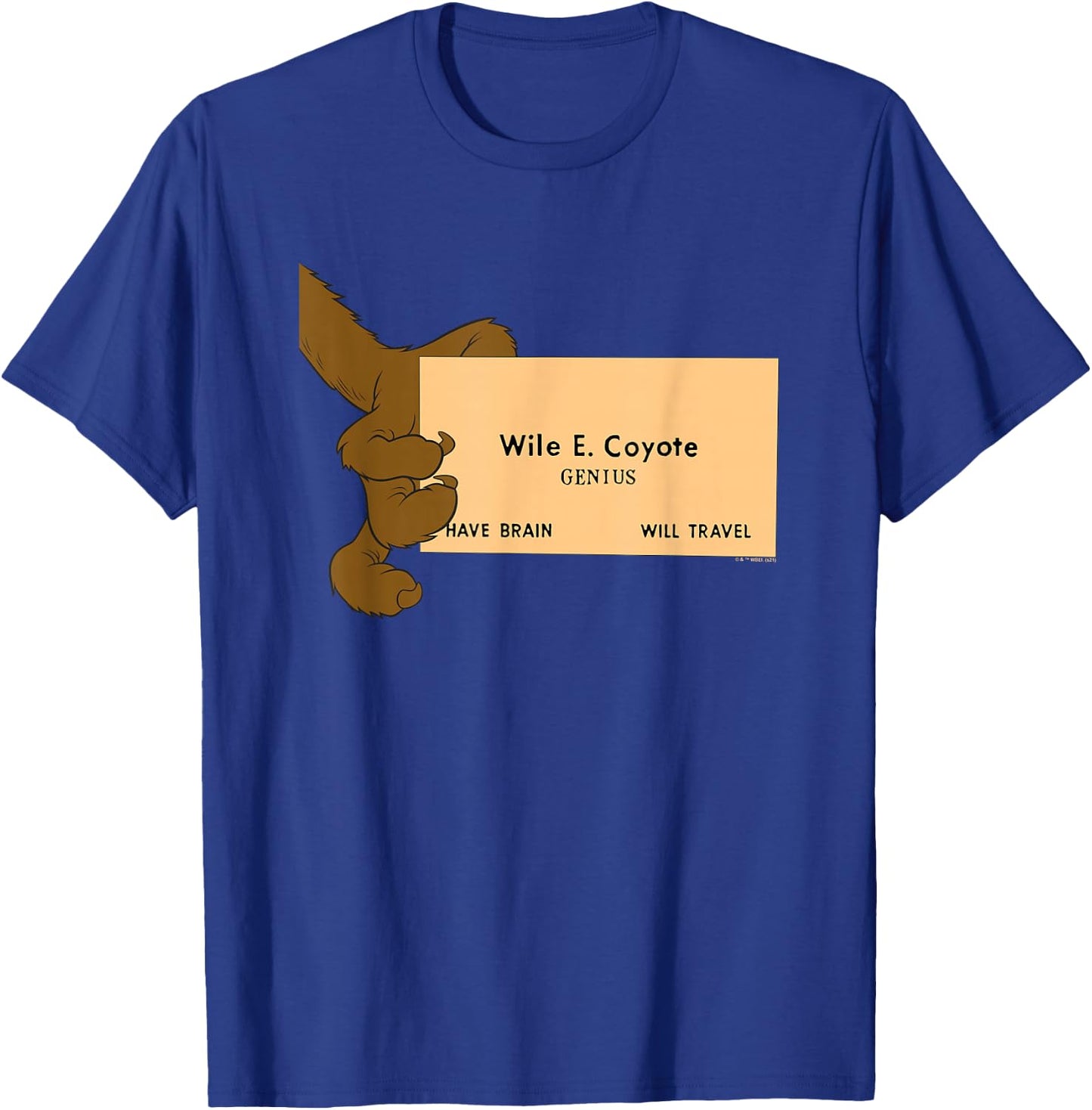 Looney Tunes Wile E. Coyote Genius Small T-Shirt - T-Shirt | Royal