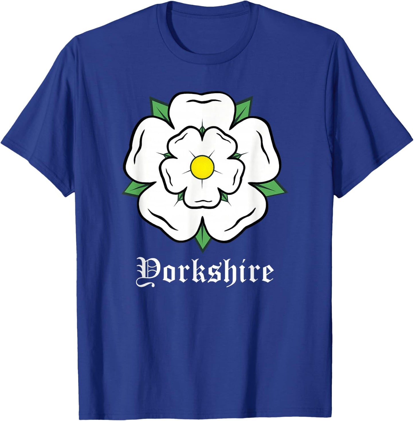 Yorkshire White Rose Symbol UK Country T-Shirt - T-Shirt | Royal