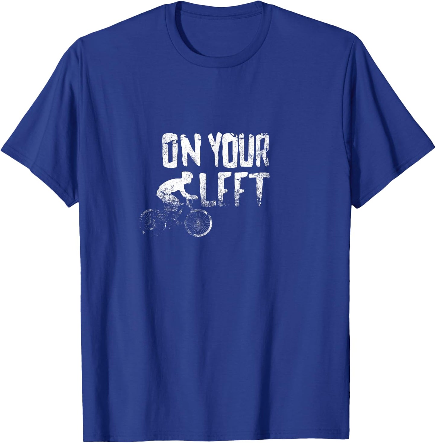 On Your Left bicycling T-Shirt - T-Shirt | Royal