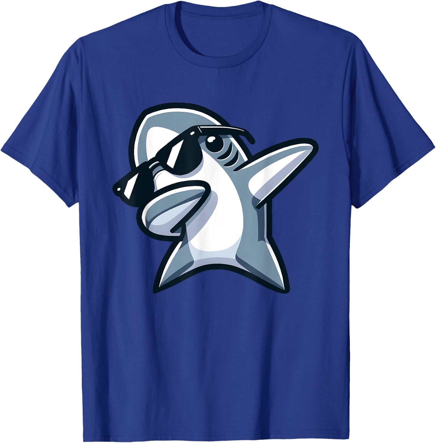 Dabbing Shark Funny Dab Dance Boys Girls Summer Vacation T-Shirt - T-Shirt | Royal