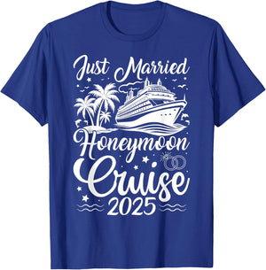 First Family Cruise for Married Couples 2025 - Adults - Black - Small - Short Sleeve - - Honeymoon Cruise Theme - Newlyweds, Couples, Honeymooners, Cruisers T-Shirt - T-Shirt | Royal