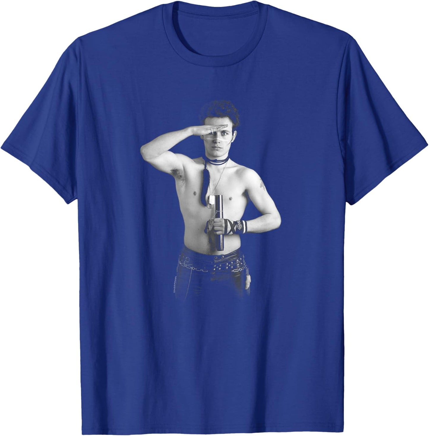 Chris Duffy Photography Saluting Adam Ant T-Shirt - T-Shirt | Royal