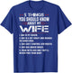 5 Things You Should Know About My Wife Mothers Day Gifts T-Shirt - T-Shirt | Royal