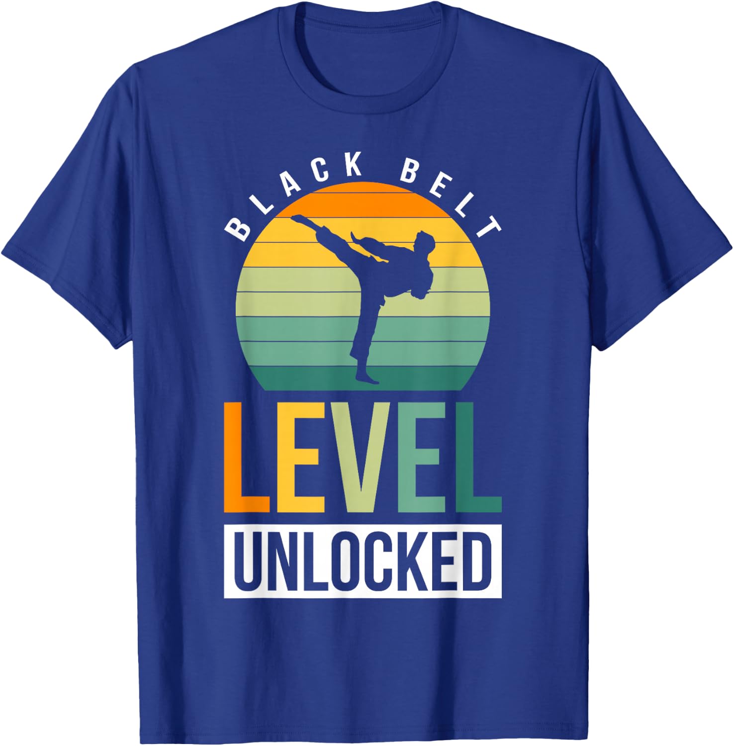 Black Belt Level Unlocked T-Shirt - T-Shirt | Royal