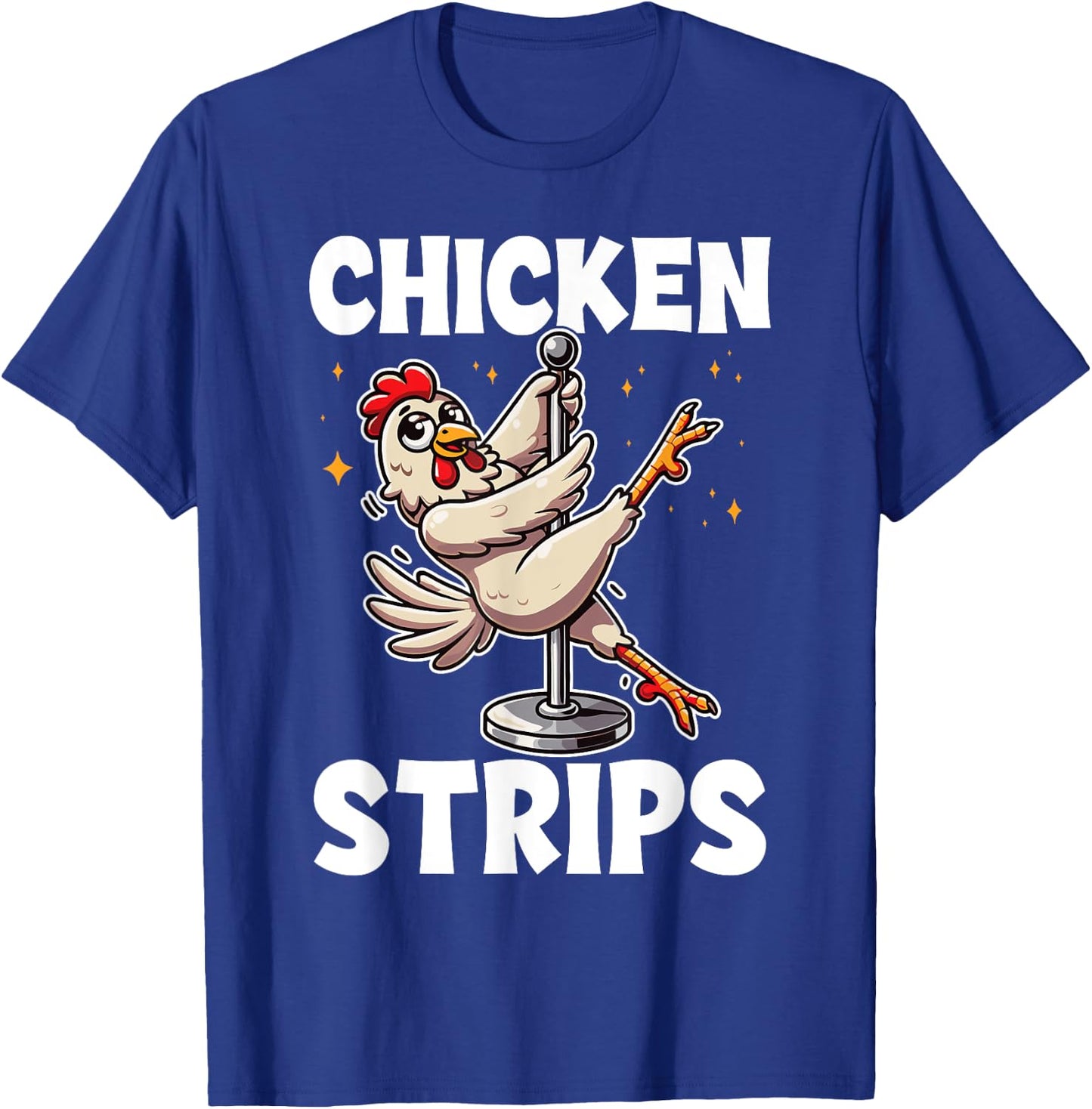 Farm Animal Humor Chicken Pole Dance Black X-Small -Adults Modern Cartoon Humor Dance T-Shirt - T-Shirt | Royal