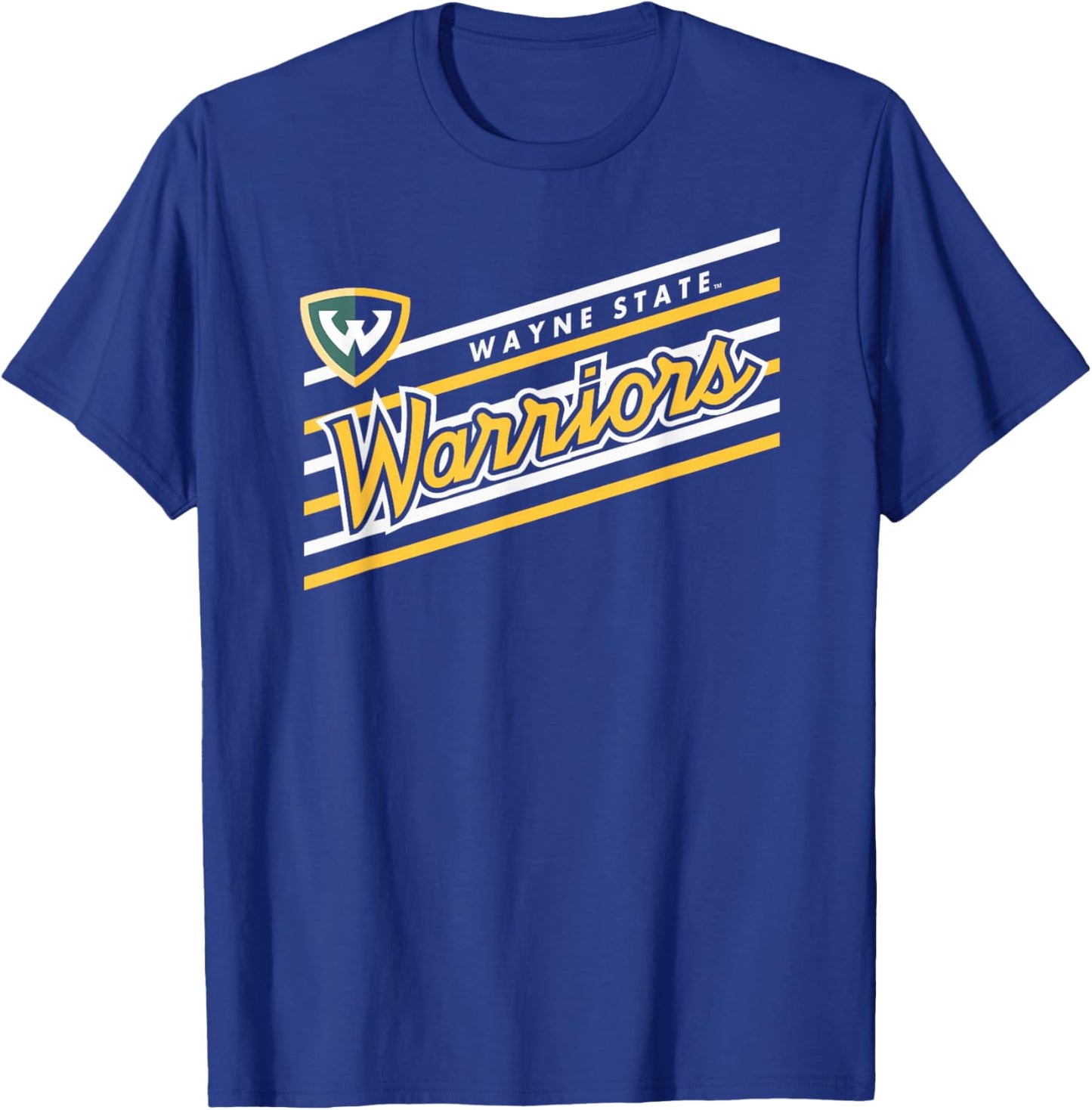 Wayne State Warriors Retro Performer Green T-Shirt - T-Shirt | Royal