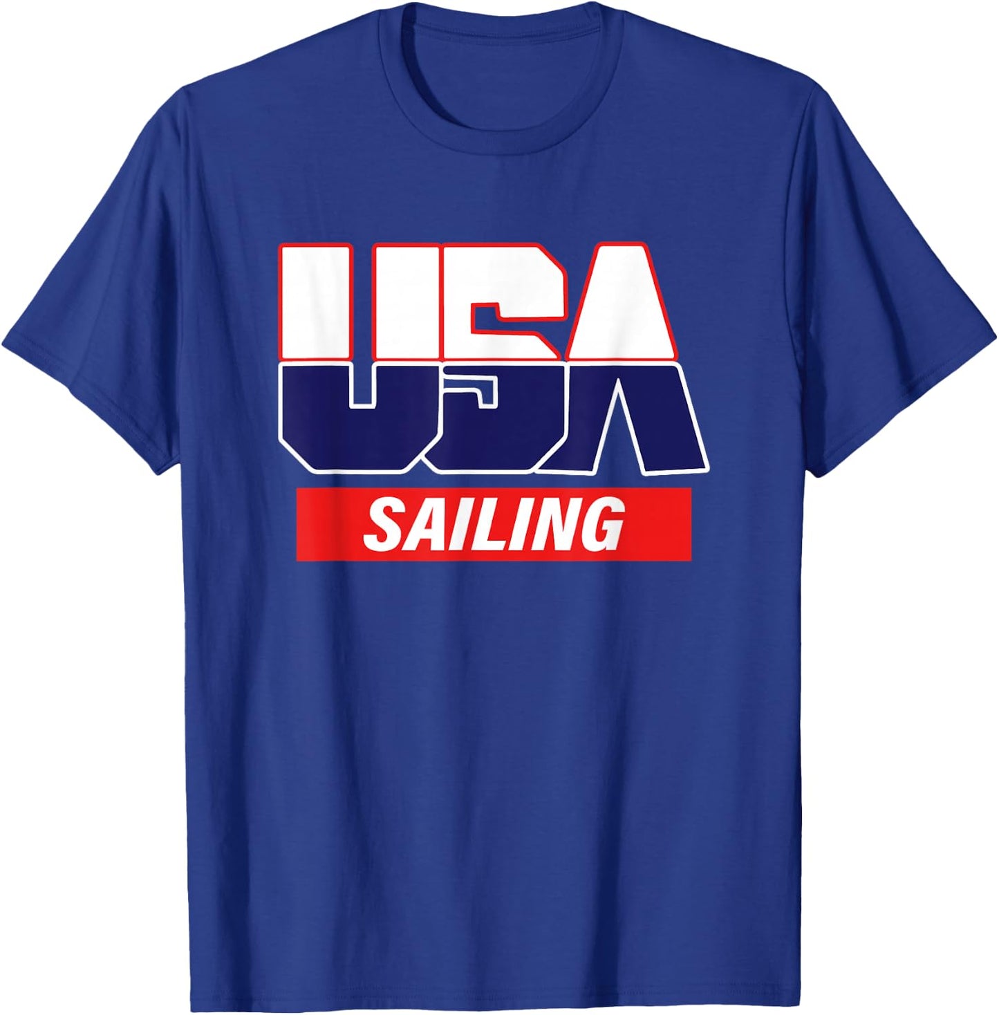 USA Team Sailing - men & women American sports T-Shirt - T-Shirt | Royal