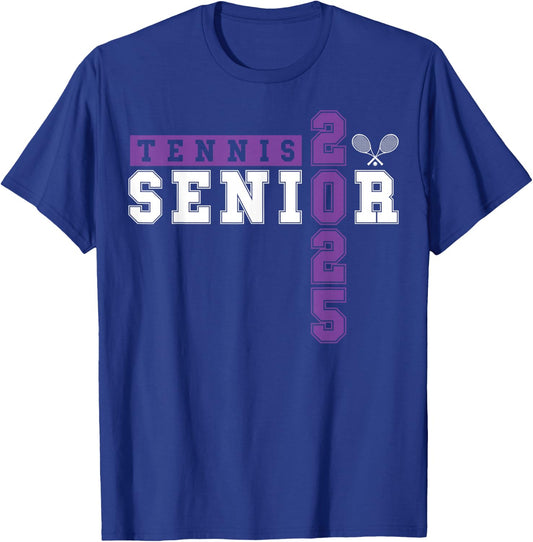Tennis Senior Night Tennis Senior 2025 Graduation 43 T-Shirt - T-Shirt | Royal