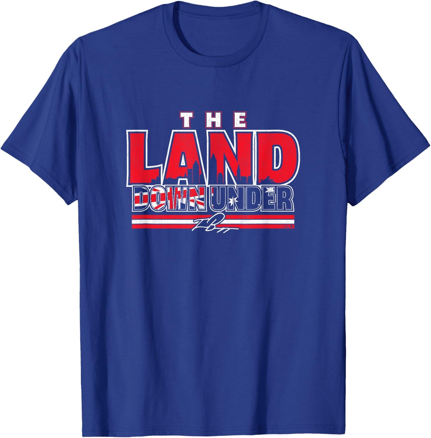 Travis Bazzana - The Land Down Under - Cleveland Baseball T-Shirt - T-Shirt | Royal