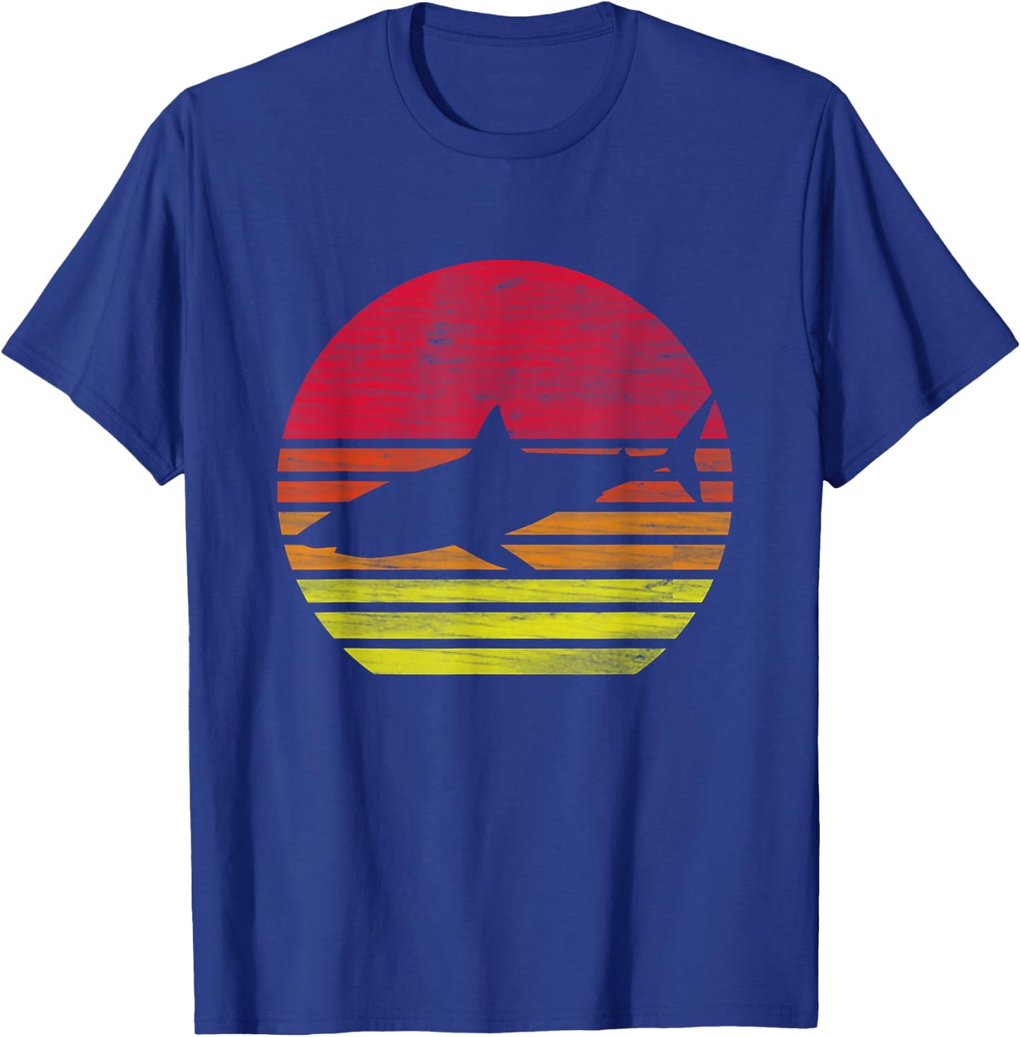 Retro Shark T-Shirt - T-Shirt | Royal