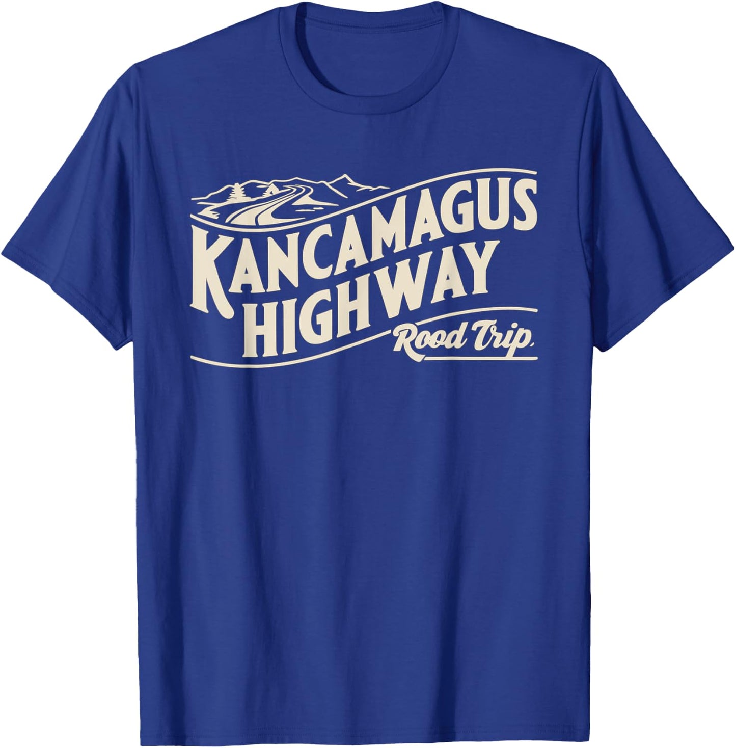 Kancamagus Highway Road Trip Souvenir T-Shirt - T-Shirt | Royal