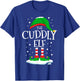 The Cuddly Elf Christmas Family Matching Xmas Group Funny T-Shirt - T-Shirt | Royal