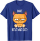 Awake but at what cost Cats like to sleep in T-Shirt - T-Shirt | Royal