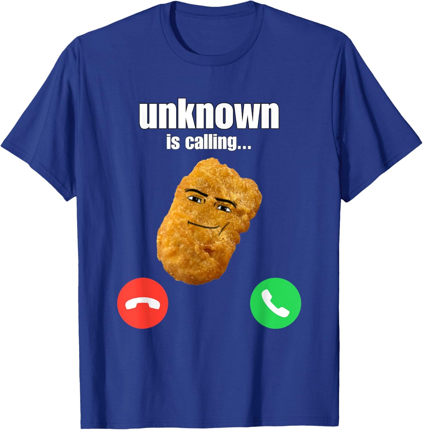 Chicken Nugget Man Face Cowboy Meme T-Shirt - T-Shirt | Royal