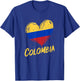 Colombia Heart Flag Colombian Pride T-Shirt - T-Shirt | Royal