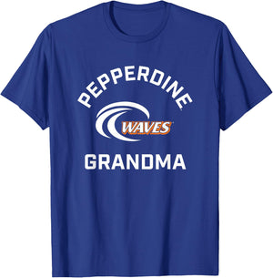 Pepperdine University Waves Arched Grandma T-Shirt - T-Shirt | Royal
