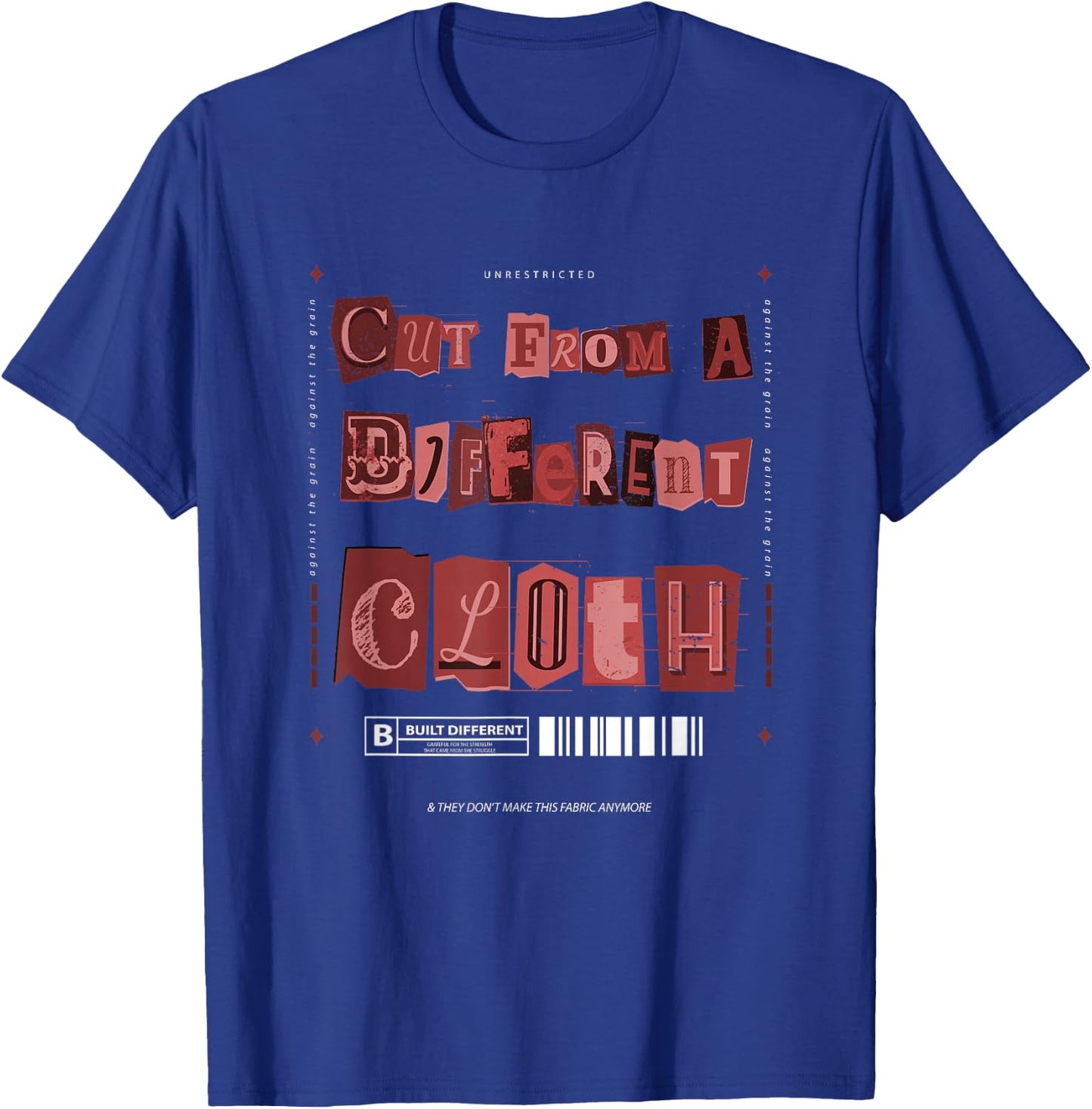 Maroon Burgundy Cut from A Different Cloth Maroon Graphic T-Shirt - T-Shirt | Royal