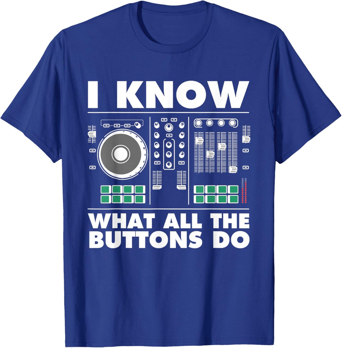 Funny DJ Art Men Women Music Producer Disc Jockey Lover DJ T-Shirt - T-Shirt | Royal