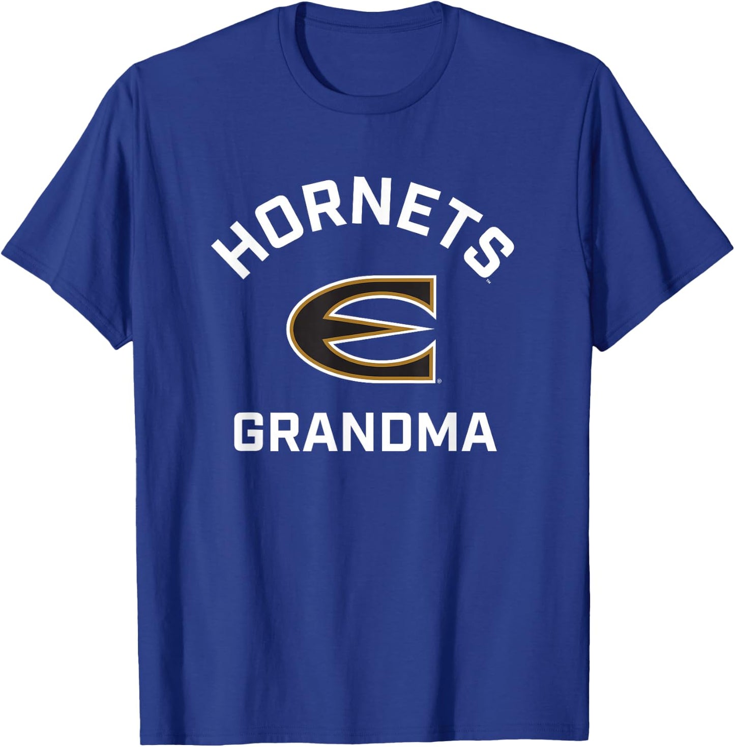 Emporia State University ESU Hornets Arched Grandma T-Shirt - T-Shirt | Royal