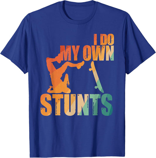 Skateboard Art Women Kids Skateboard Skateboarding T-Shirt - T-Shirt | Royal