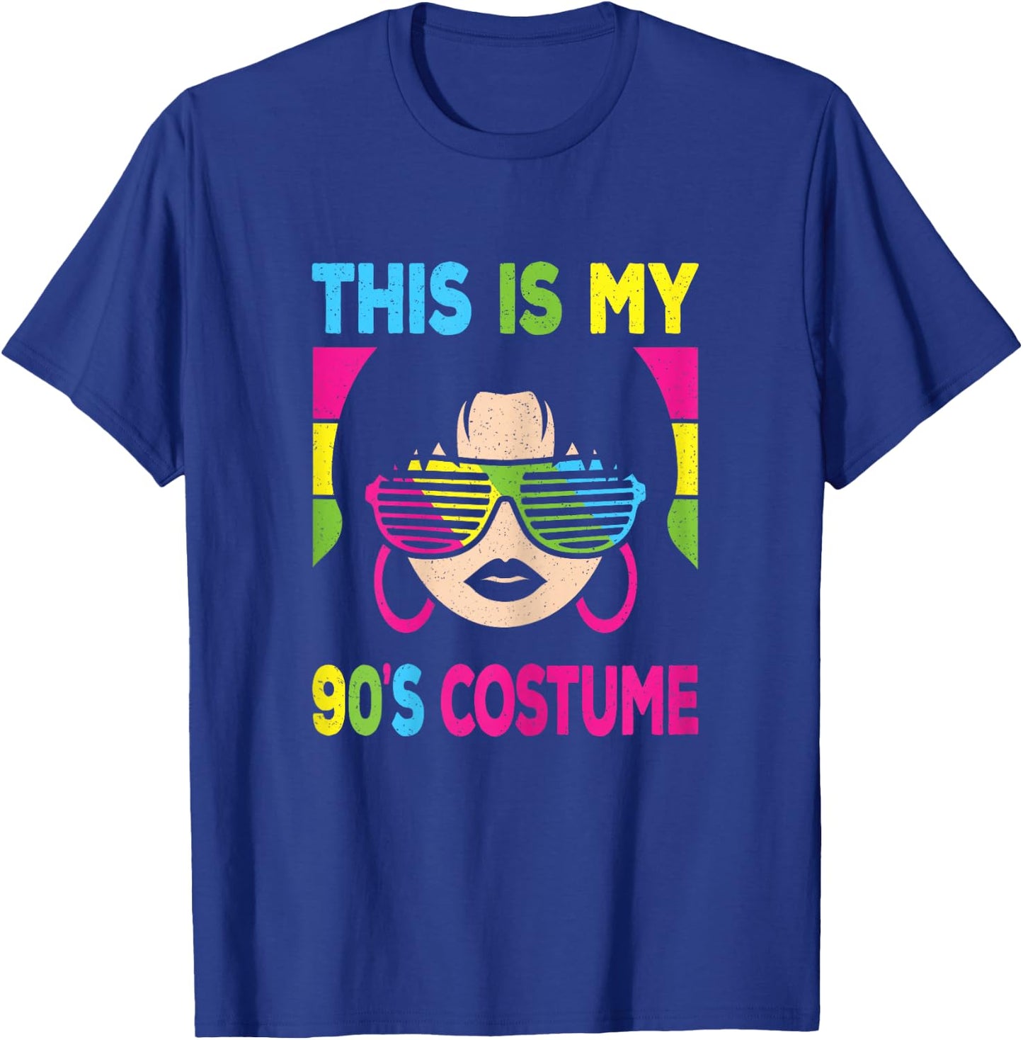 This Is My 90's Costume Women 1990s 90s Outfit Disco Party T-Shirt - T-Shirt | Royal