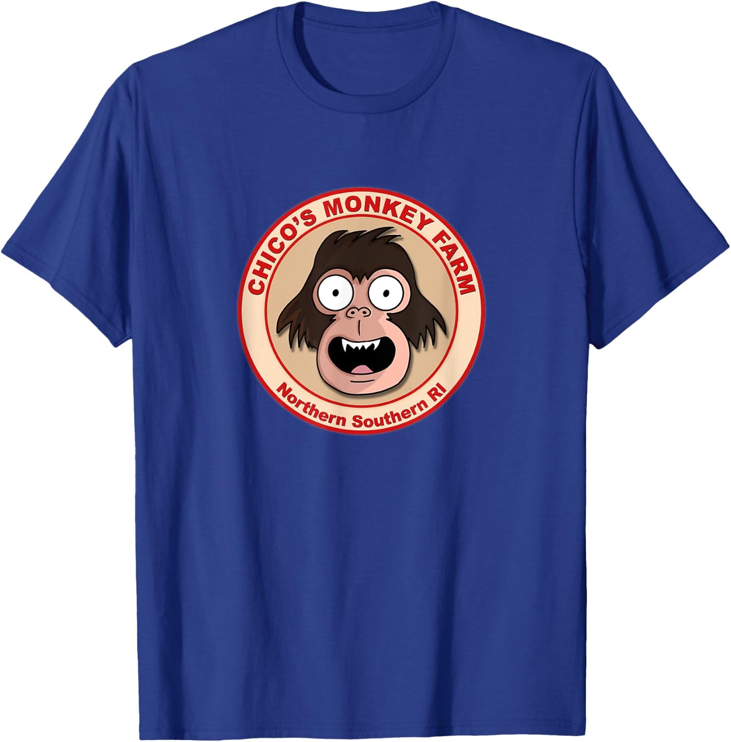 Chico's Monkey Farm Funny Animation T-Shirt - T-Shirt | Royal