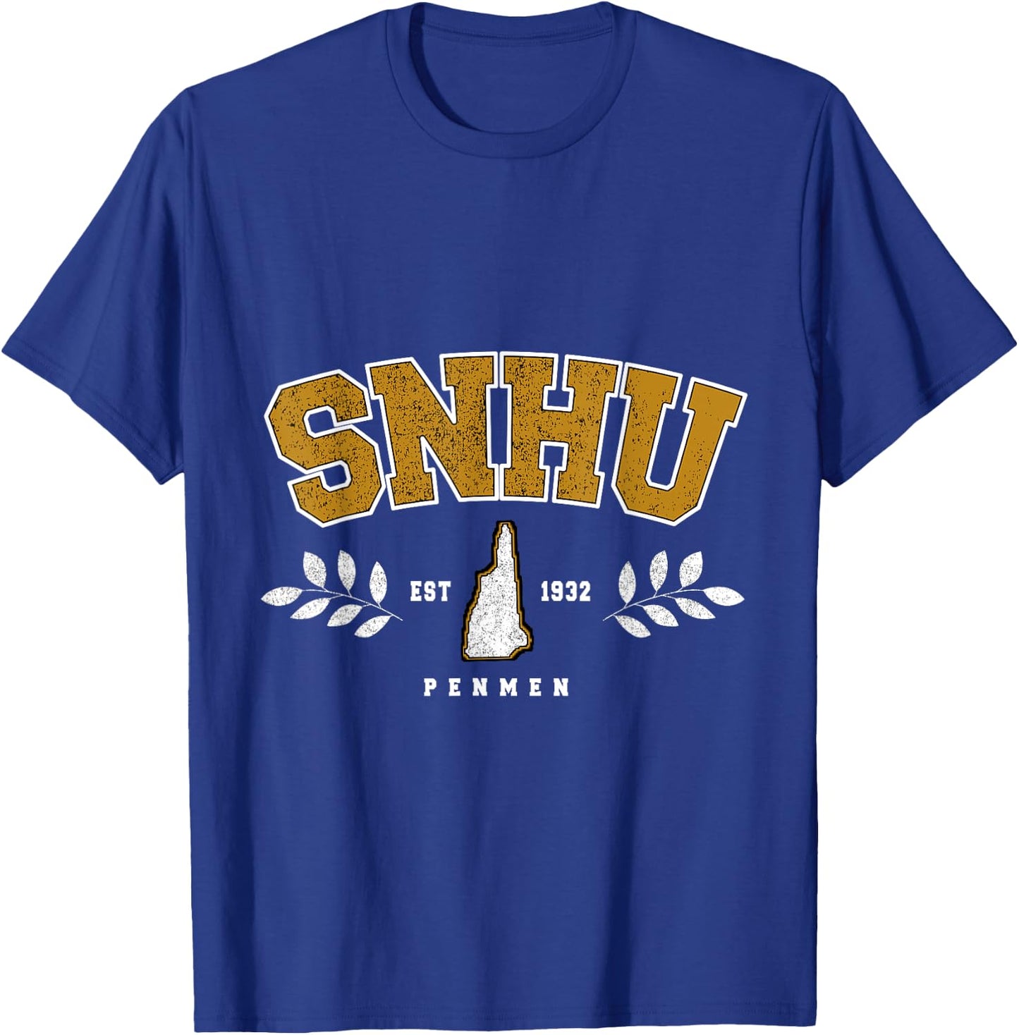 SNHU Arch Retro College University Athletic Sports T-Shirt - T-Shirt | Royal
