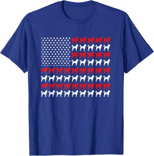 American Flag Poodle Patriotic Poodles Standard Poodle Lover Women Kids Men T-Shirt - T-Shirt | Royal