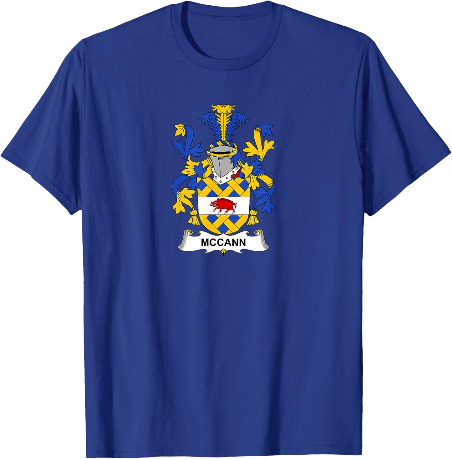 McCann Coat of Arms - Family Crest T-Shirt - T-Shirt | Royal